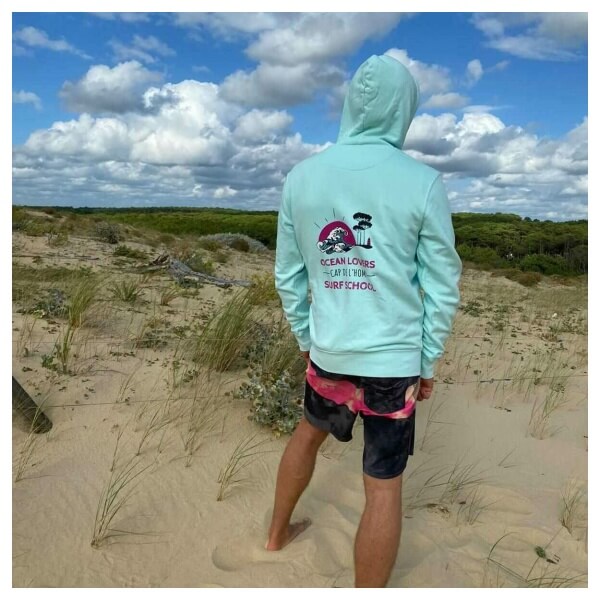 Sweat-shirt Coton Bio UNISEX à Capuche, 280 gr, couleur: Ice Mint
