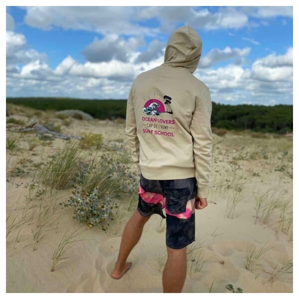 Sweat-shirt Coton Bio UNISEX à Capuche, 280 gr , couleur: Sand