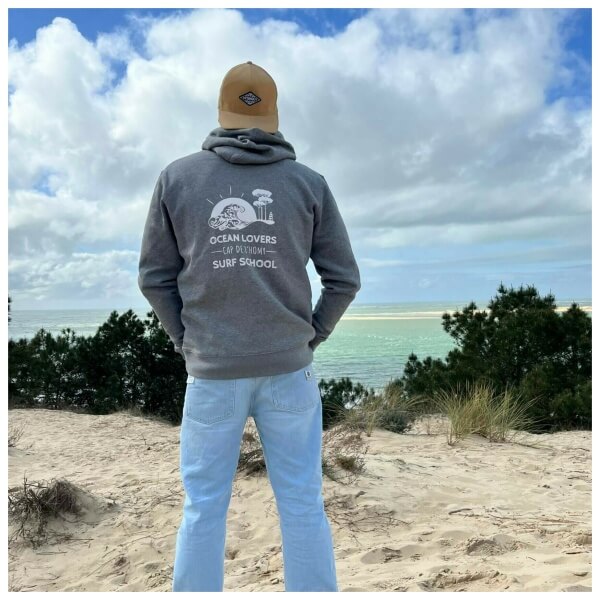Sweat-shirt à Capuche Bio UNISEX, 280 gr, couleur: Grey Heather