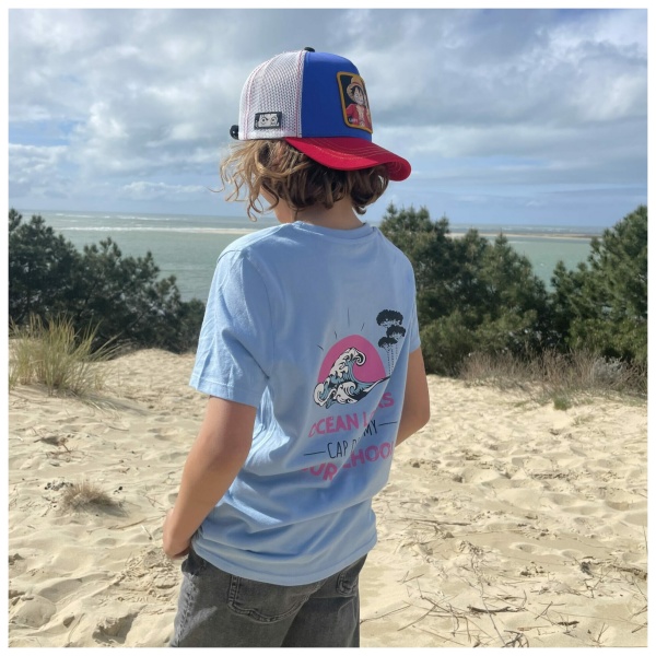 T-shirt ENFANTS Coton Bio 145 gr, col rond, couleur: Sky Blue