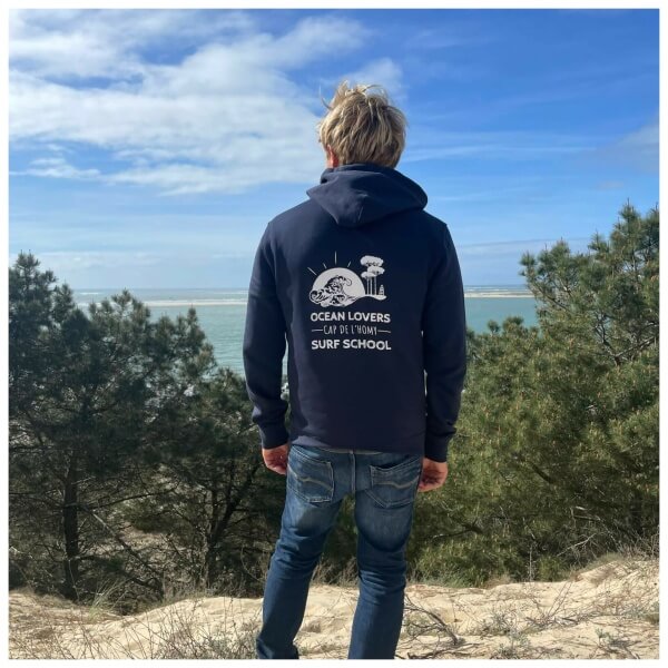 Sweat-shirt Coton Bio UNISEX à Capuche, 280 gr couleur: Navy