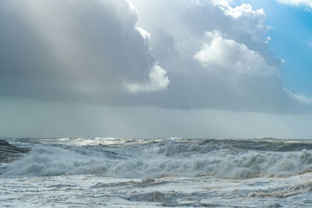 Houle agité (mer du vent)